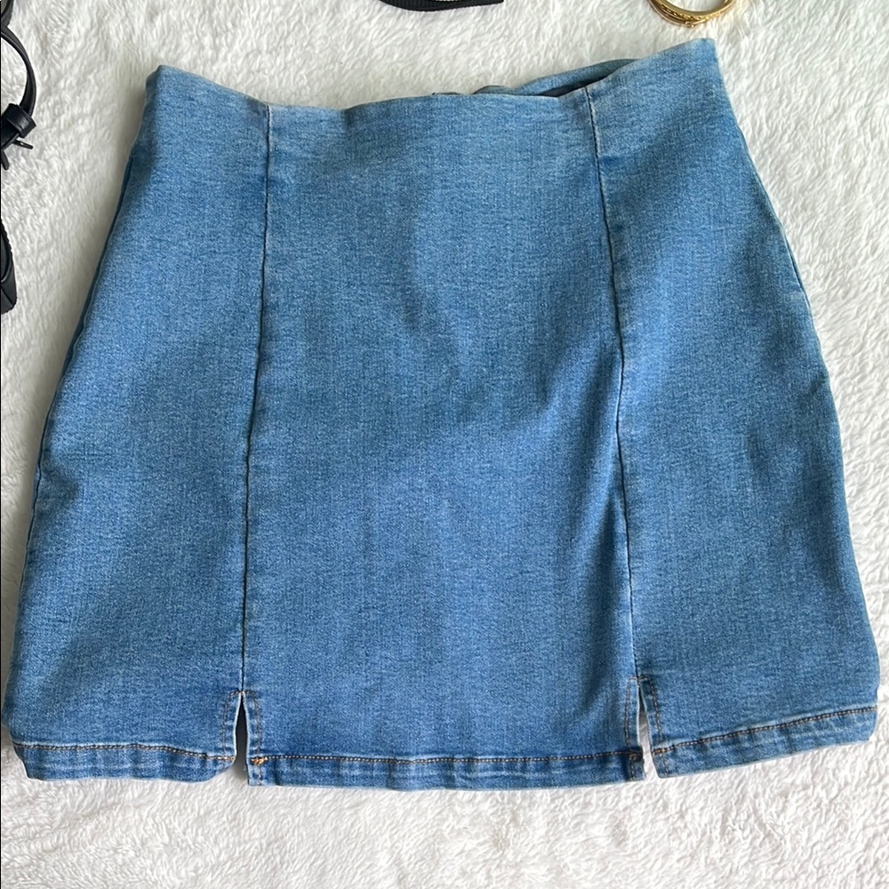SHEIN Denim Mini Skirt